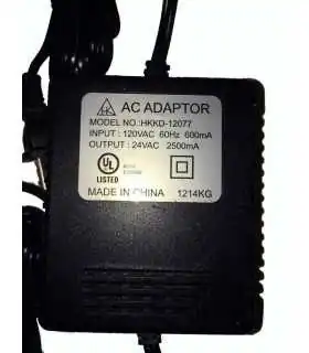 HKKD-12077 TRANSFORMADOR PARA PTZ 24VAC 2.5 AMP EPCOM O HIKVISION