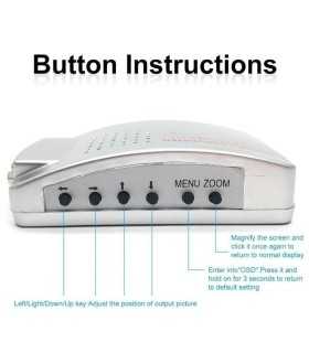CONVERTIDOR X001JBH2YH DE VIDEO VGA A BNC O S-VIDEO