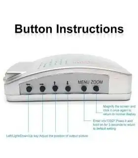 CONVERTIDOR X001JBH2YH DE VIDEO VGA A BNC O S-VIDEO