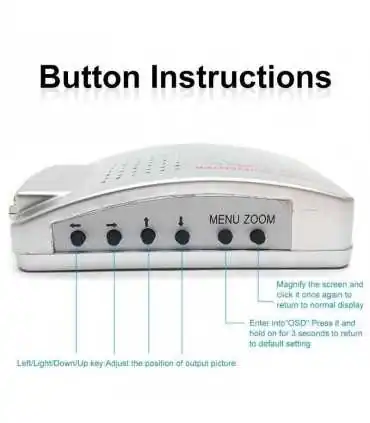 CONVERTIDOR X001JBH2YH DE VIDEO VGA A BNC O S-VIDEO