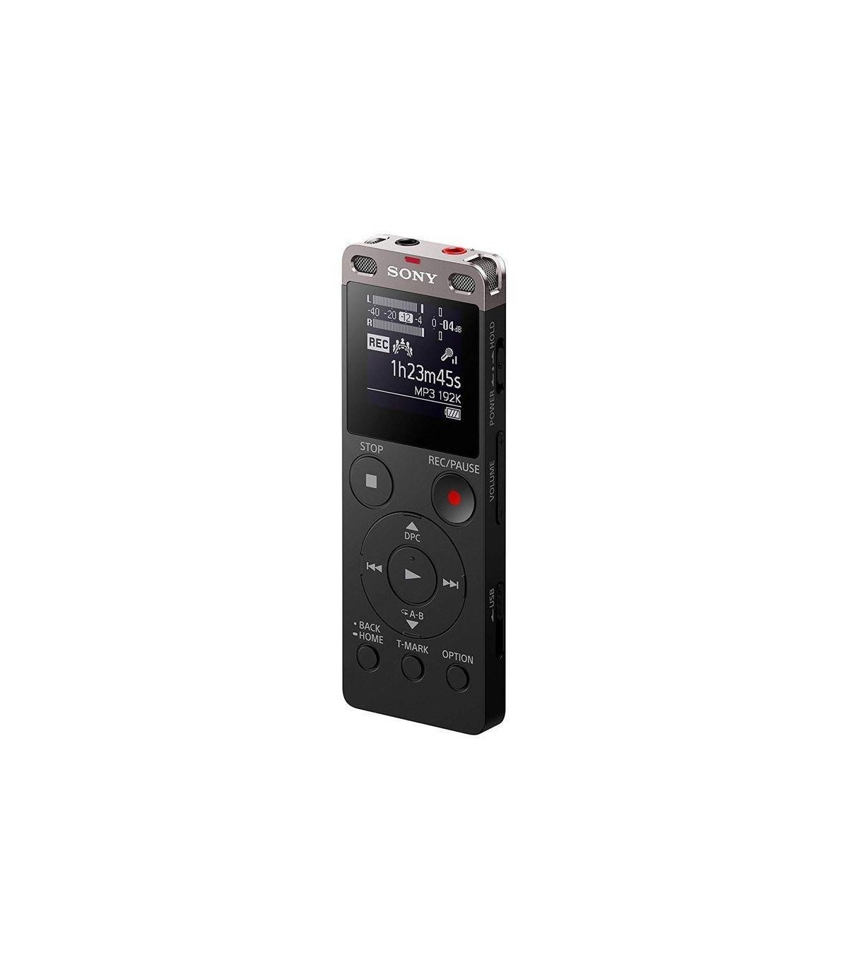 Grabadora de voz digital Sony estéreo ICDUX560BLK con USB integrado -  Grabadoras de Voz - Camaras de Seguridad Y Control de Acceso
