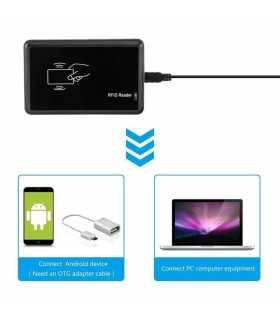 Lector de tarjetas RFID, USB, 125 KHz, sin contacto EM4100 US4FBA