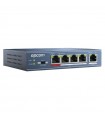 Switch PoE EPSW05P 250 Metros PoE LARGA DISTANCIA 4 puertos 802.3at (30W) 10/100 Mbps + 1 puerto 10/100