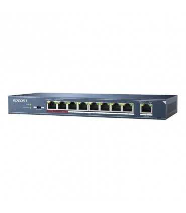 Switch PoE EPSW09P 250 Metros PoE LARGA DISTANCIA 8 puertos 802.3at (30W) 10/100 Mbps + 1 puerto 10/100 , Epcom, Switches Guatemala