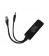 Cable divisor PoE pasivo TTPL100 de 48-55 Vcd @ 12 Vcd, 2 A.