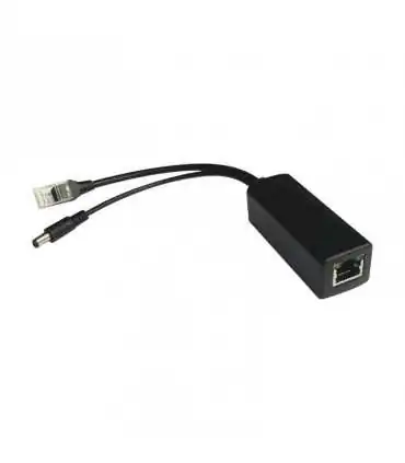 Cable divisor PoE pasivo TTPL100 de 48-55 Vcd @ 12 Vcd, 2 A.