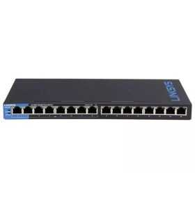 DS-3E03-18PE SWITCH POE 250 METROS LARGA DISTANCIA / 16 PUERTOS 802.3AT (30W) 10/100 MBPS + 2 PUERTOS GIGABIT + 2 PUERTOS SFP , Hikvision, Switches Guatemala