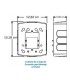 P4R/P4W LUZ ESTROBOSCOPICA CON BOCINAS PARA INTERIORES CON SALIDA SELECCIONABLE , Coinser, Alarma Inalámbrica Guatemala
