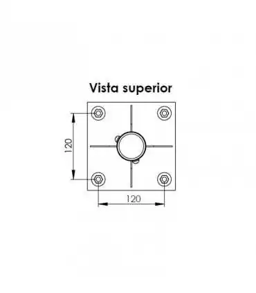 RF-SOP Montaje para Piso de antenas PRO6RF y PRO12RF
