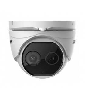 DS-2TD1217-2-QA Turret IP Dual, Térmica 1.8mm, 160 x 120, Óptico 2mm, 4Mpx, Detección de Personas 53mts, 15mts IR, Exterior IP67 , Hikvision, Cámaras Térmicas Guatemala
