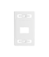 MX-FP-S-02-02B PLACA DE PARED MODULAR MAX, DE 2 SALIDAS, COLOR BLANCO, VERSION BULK (SIN EMPAQUE INDIVIDUAL) , Siemon, Accesorios para Cableado Guatemala