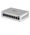 US-8 Switch UniFi Administrable capa 2 de 8 Puertos Gigabit (7 Ethernet y 1 PoE Pasivo 48V)