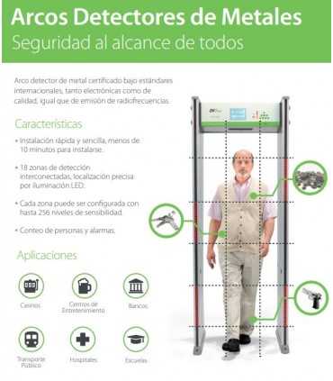 ZK-D3180S-TD Detector de Metales con Deteccion de Temperatura , ZKTeco, Detectores de Metal Guatemala