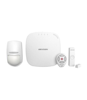 DS-PWA32-KG Kit de Alarma, 1 HUB, 1 sensor PIR, 1 Contacto Magnético, 1 Control Remoto, Wifi, GPRS, marca Hikvision