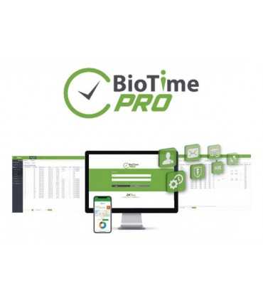 ZK-BTP-STR Licencia STARTER software BIOTIME PRO de gestión de asistencia y horario vía web para 5 dispositivos y 500 empleados , ZKTeco, Software Para Acceso o Asistencia Guatemala