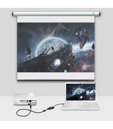 MINI-DP-A-VGA Mini Displayport (Mini Dp) A Vga Adaptador, Chapado En Oro 1080p Thunderbolt Puerto Convertidor Compatible , Coinser, Cable de video Guatemala