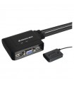 SWITCH KVM DE 2 PUERTOS USB CON CABLE MARCA IOGEAR GCS22U