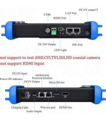 Probador CCTV IPCXA para cámaras IP de hasta 6 K y analógica