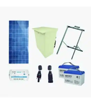 PLRAD-FV KIT DE ENERGIA SOLAR DE 12 VCD PARA ALIMENTAR RADAR DE VELOCIDAD