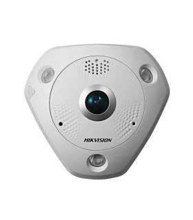 DS-2CD2955G0-ISU Mini Fisheye IP 5Mpx, Panorámica 180°-360°, Mic Integrado, 8 mts IR, PoE, Alarmas I, O , MicroSD , Hikvision, OJO DE PEZ IP Guatemala