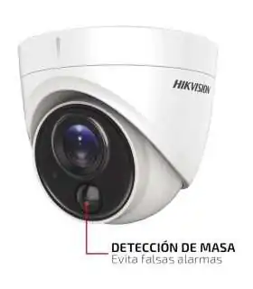 DS-2CE76D0T-LPFS Cámara Domo Gama Value, 2 Mpx, Lente 2,8mm, Dual light: Smart IR 20 m y luz blanca 20 m, Micrófono integrado de Hikvision