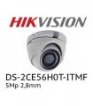 Cámara Hikvision DS-2CE56H0T-ITMF Turbo HD 5Mp lente 2.8mm 20 infrarrojo