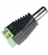 RJ52-M Conector de Corriente Macho tipo Jack de 3.5mm. Polarizado 12-24 VCD con terminales de tornillo