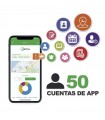 BIOTIMEAPP50 Licencia de APP para 50 usuarios, asistencia desde Smartphone envía fotografía y ubicación GPS, para BIOTIMEPRO