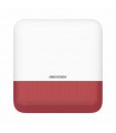 DS-PS1-E-WB/R SIRENA INALÁMBRICA CON ESTROBO ROJO PARA EXTERIOR IP65 / 110 DB