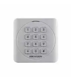 DS-K1201MF LECTOR ESCLAVO MIFARE IP65 / HUELLA DIGITAL / LECTOR DE TARJETAS DE PROXIMIDAD de Hikvision