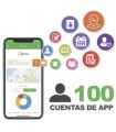 BIOTIMEAPP100 Licencia de APP para 100 usuarios, asistencia desde Smartphone envía fotografía y ubicación GPS, para BIOTIMEPRO