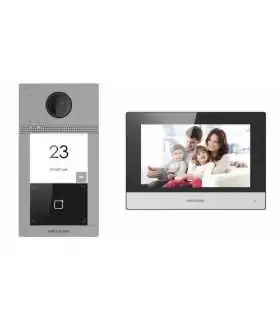 DS-KV8113-WME1(B) Videoportero IP WIFI (IP65 + IK08) Con Llamada Y Apertura Desde APP HikConnect de Hikvision