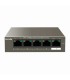 TEF1105P-4-63W Switch de escritorio de 5 puertos a 10/100 Mbps con PoE de 4 puertos