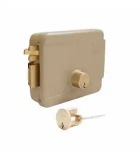 EM-60LB Chapa Eléctrica Izquierda con Botón, 60mm., 12V AC, con 3 llaves , Yale, Guatemala