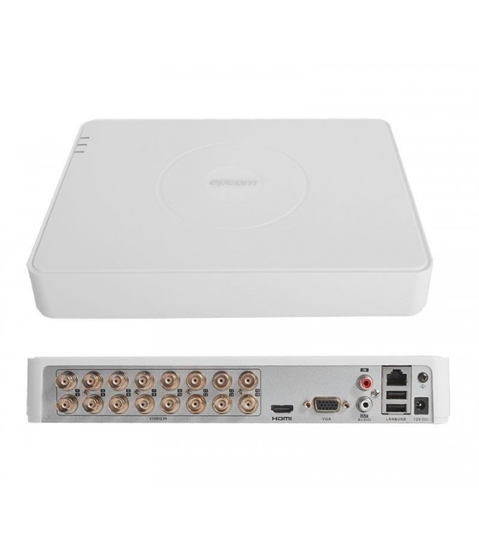 Kit de Videovigilancia Epcom B8-KIT-MIC TurboHD 1080p Lite, DVR de 4  Canales 720p y 1 Canal IP 1080p, Disco Duro de hasta 6TB (No Incluido), 4  Cámaras tipo Bala de 2MP con