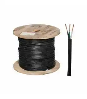 TSJ3X14 Cable TSJ 3x14 AWG flexible de 3 conductores, 600V, 15A, tensión 600V, aislamiento termoplástico PVC, por metro , Coinser, Guatemala