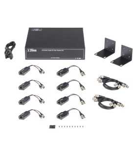 ZUK-06-987 Extensor de Video VGA con cable UTP y conectores RJ45, Con cable CAT 6 hasta 30 metros, Cat 5e solamente 20mts , Coinser, Extensores de video Guatemala
