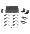KITTT8PVTURBOX Transcriptor de 150 metros en 4K, 200 metros en 5 MP, VIDEO+PODER de 8 Canales, Rack, video (HD-TVI) de hasta 4K