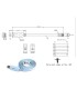 4351106646 Cable de Consola USB A RJ45 con Chip FTDI, Compatible Con Routers Cisco, Huawei