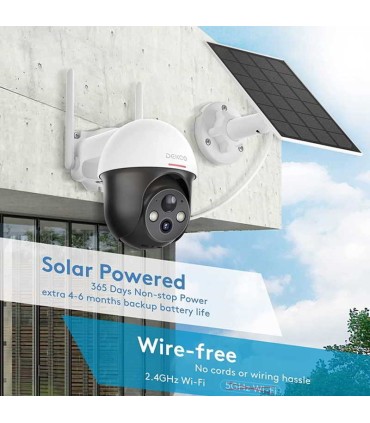 Camara De Seguridad Solar Inalambricas Para Exterior Con Vision Nocturna y  Audio