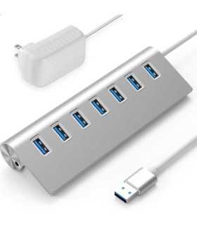 U307 Rybozen Hub USB 3.0 de 7 puertos de aluminio