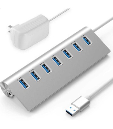 U307 Rybozen Hub USB 3.0 de 7 puertos de aluminio