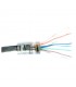 TC6-PASS Conector Plugs Pass Through Rj45 Cat6, Durabilidad Extrema