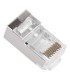 TC5S-PASS Conector RJ45 CAT5E Blindado, Chapado de Oro a 30 Migras para alta durabilidad , LinkedPRO, Conectores UTP Guatemala