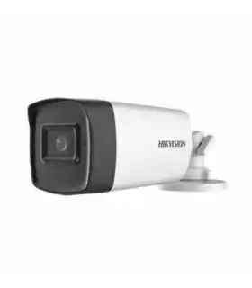 DS-2CE17D0T-EXLF Cámara bala Fija con Luz Híbrida Inteligente de 2 MP, 40mts de distancia de luz blanca de Hikvision