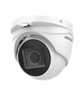 DS-2CE16K0T-LPFS Cámara Bala TURBOHD 3K Hibrida B/N y Color VU, IR 25 MTS Lente 2.8 mm Luz Blanca, IP67 Micrófono, Plástica de Hikvision