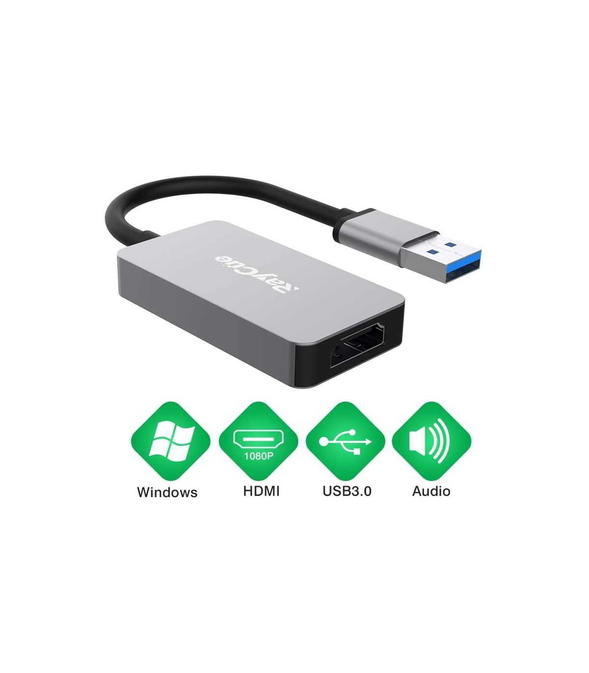 AB-HDMI-USB-021-US ADAPTADOR USB A HDMI, USB 3.0/2.0 A HDMI 1080P -  Convertidores de Video - Camaras de Seguridad Y Control de Acceso
