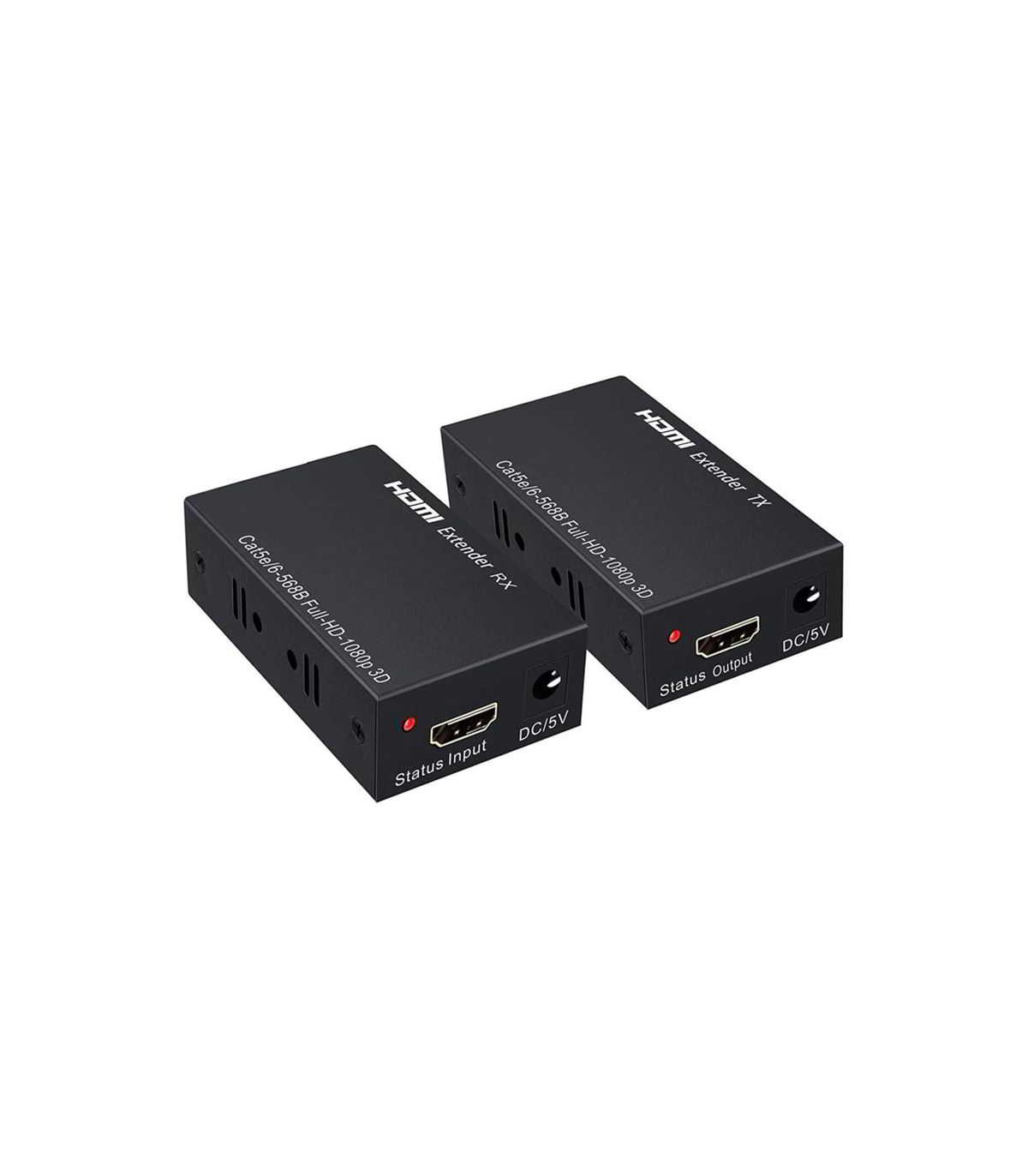 N3ET40E EXTENSOR HDMI EXTENDER DE HASTA 60M SOBRE CABLE UTP CAT5E / CAT6 -  Extensores de video - Camaras de Seguridad Y Control de Acceso
