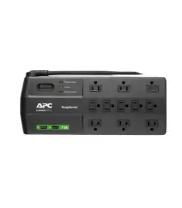 P11U2 Sistema Performance SurgeArrest de APC, 11 tomas de salida, con 2 puertos de carga USB (5V, 2,4 A en total), 120 V