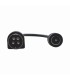 CHDCM4P Adaptador Universal DC Hembra a Minidin 4 Pines Macho / Recomendado para DVR´s epcom / HIKVISION